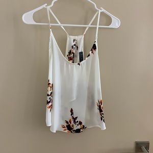 Open back racerback tank top